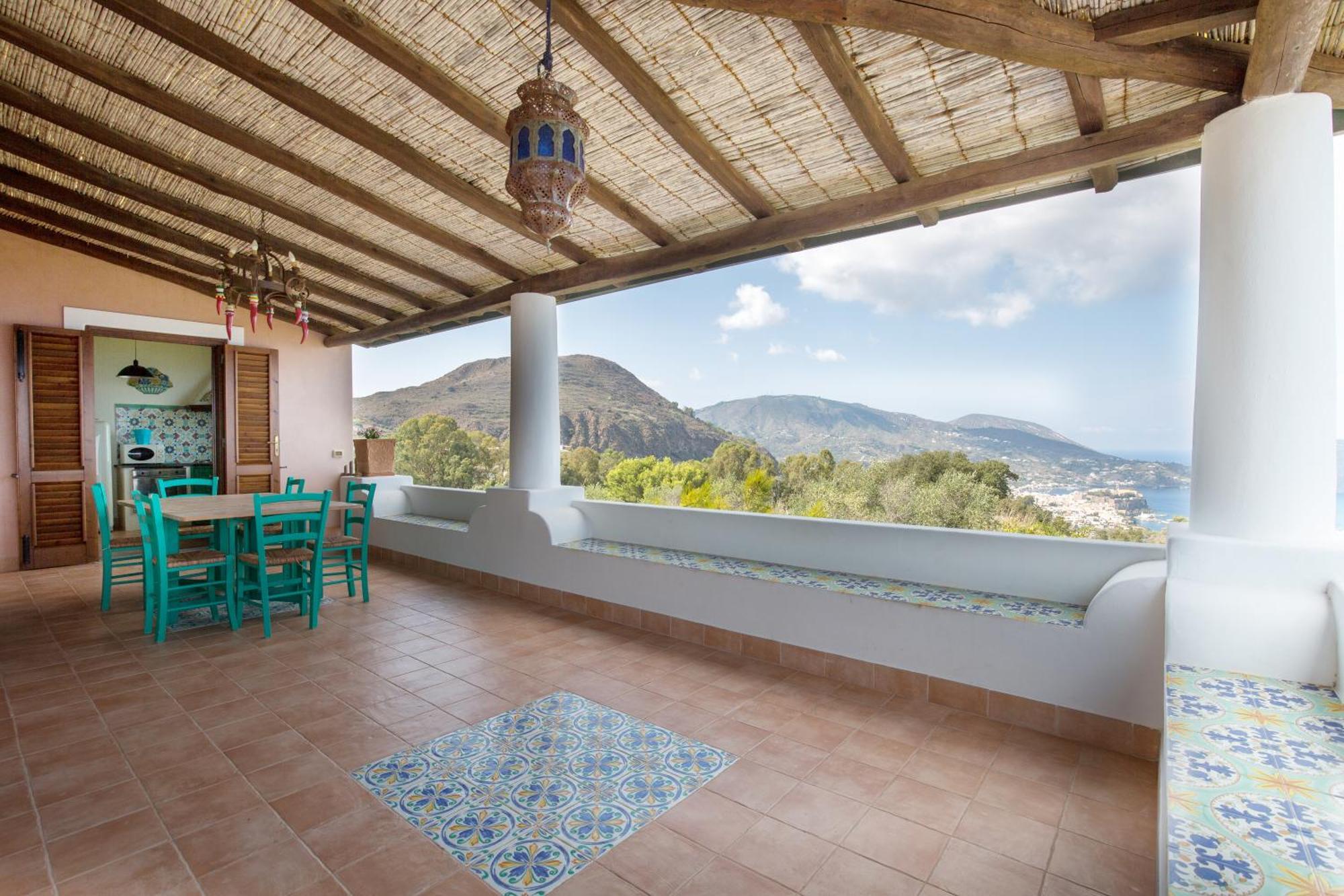 Sealight Villa Lipari - Vista E Piscina 外观 照片