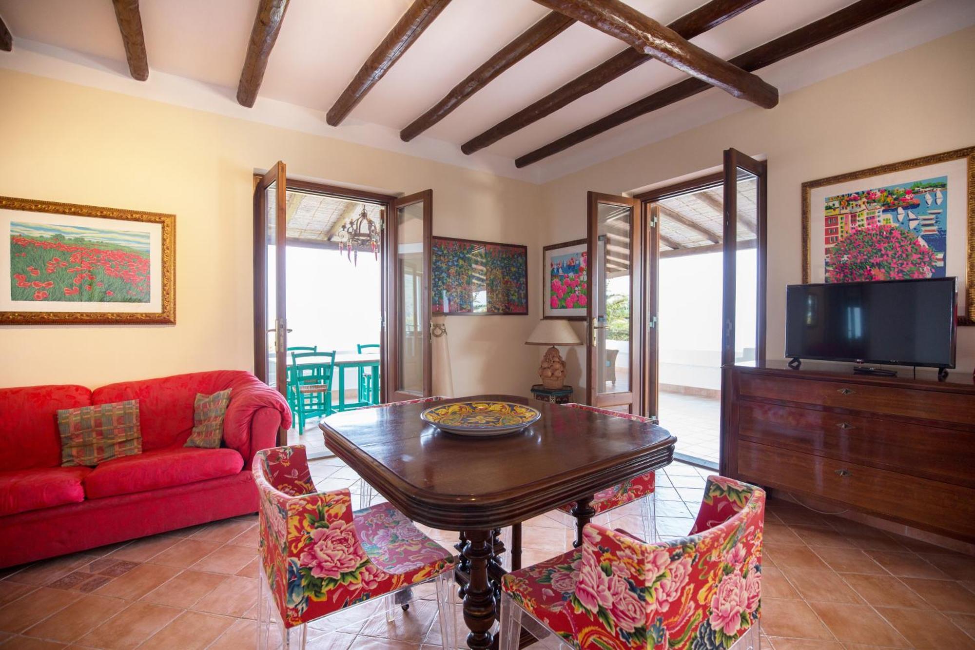 Sealight Villa Lipari - Vista E Piscina 外观 照片