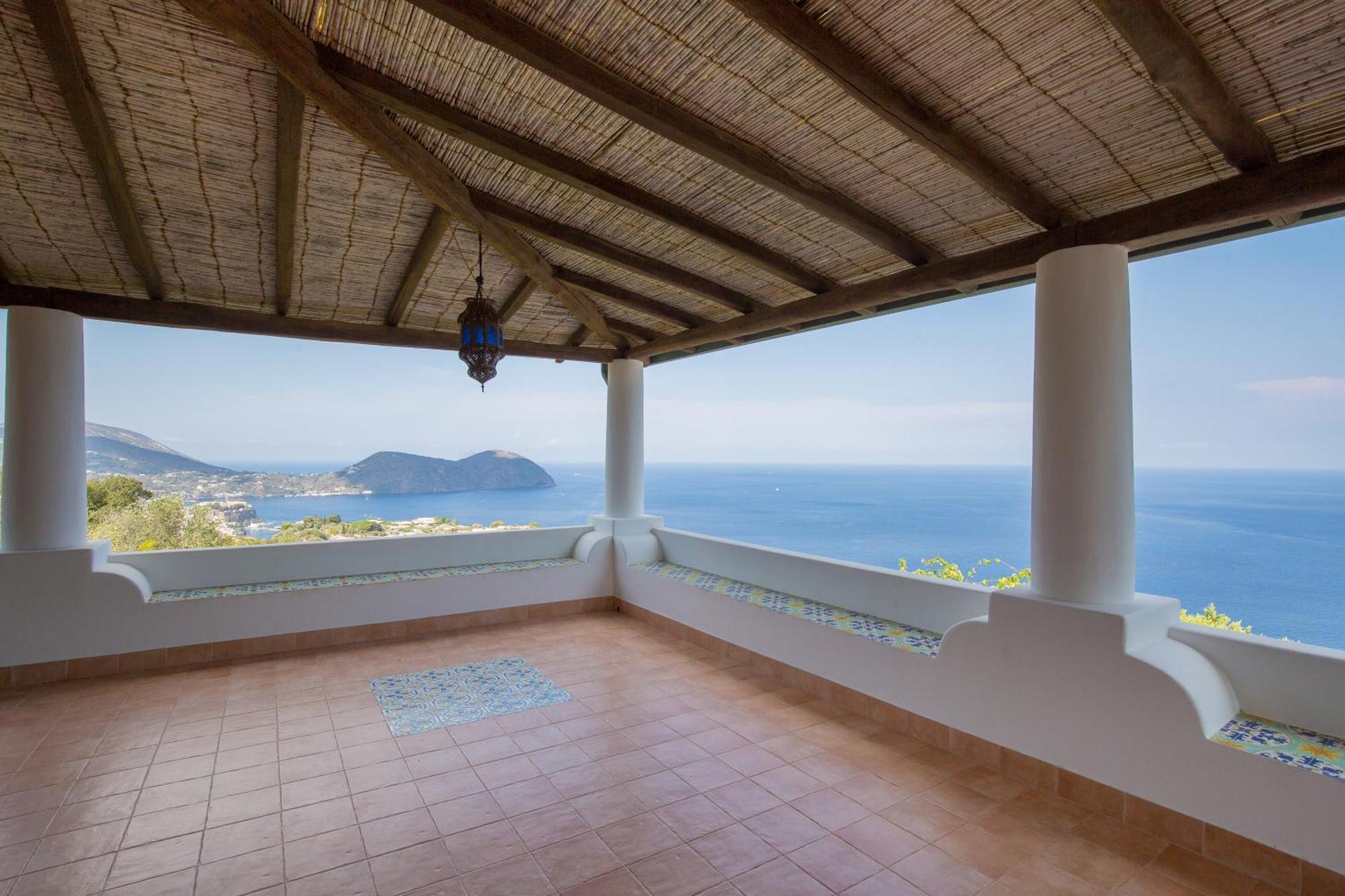 Sealight Villa Lipari - Vista E Piscina 外观 照片