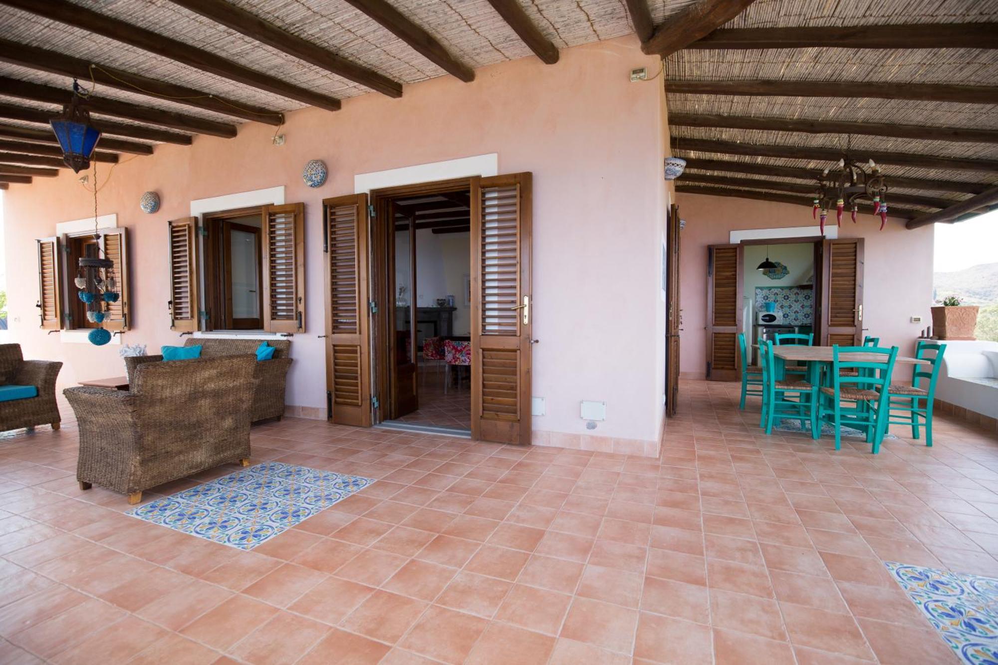 Sealight Villa Lipari - Vista E Piscina 外观 照片